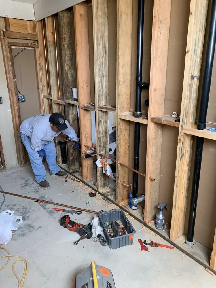Commercial rough-in plumbing for Water Heater Replacement in West Bremen